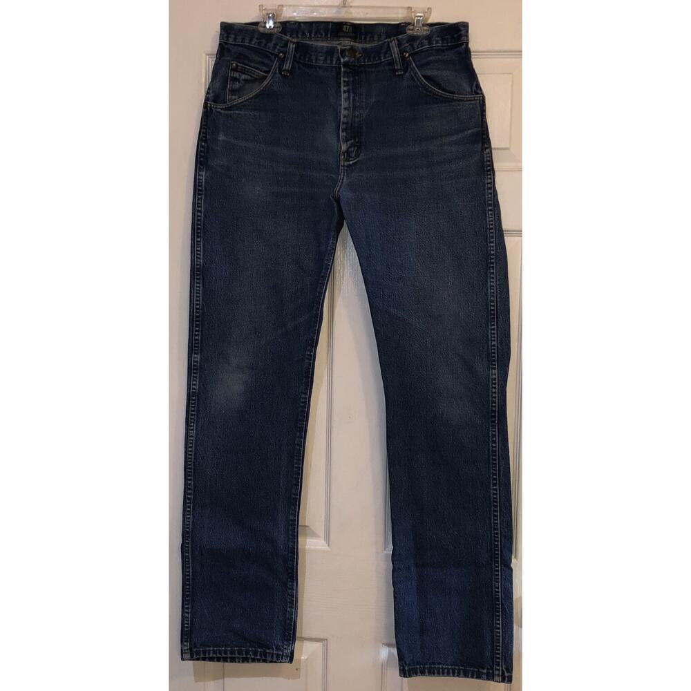 Wrangler 47MWZ Regular Fit Cowboy Cut Men’s 35x36 (33x35) Pre-washed Navy Jeans